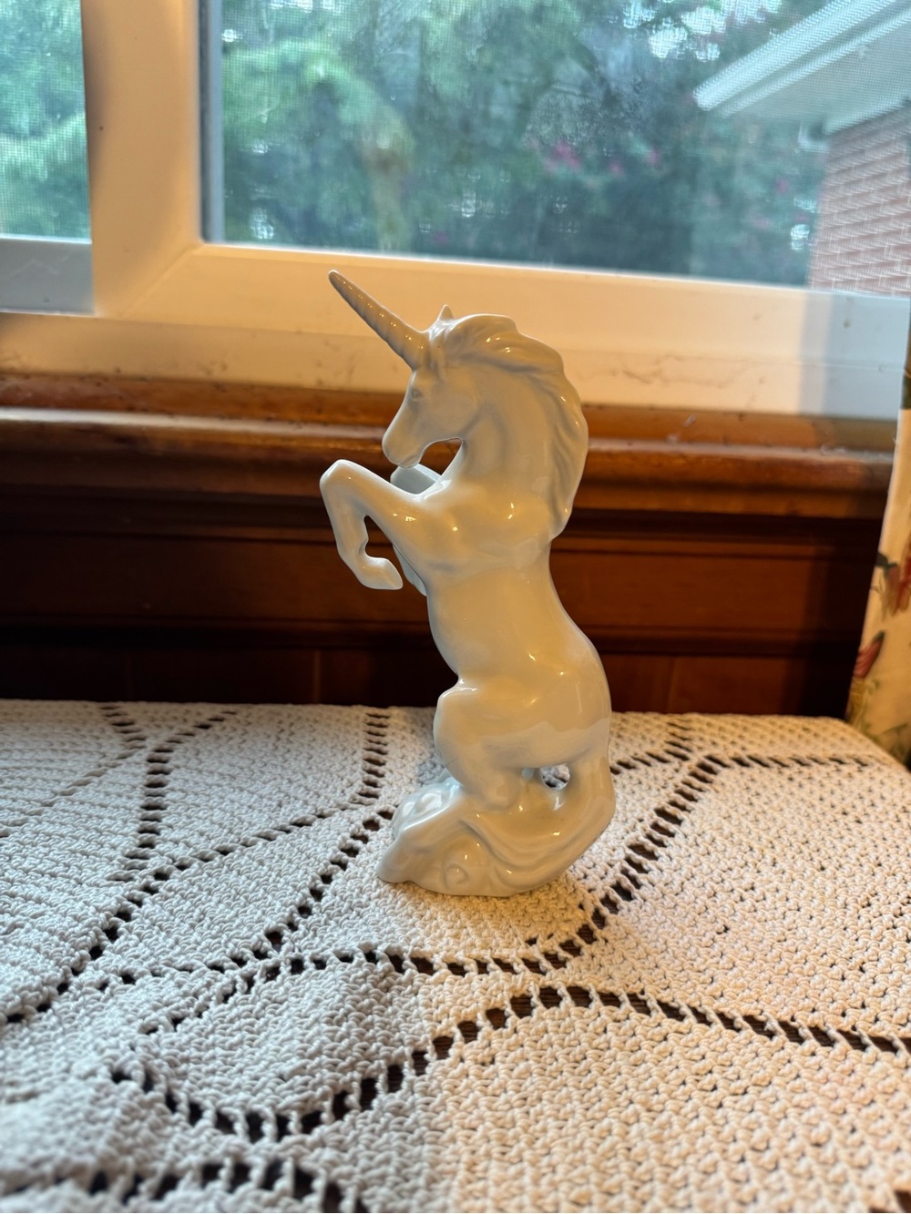 Vintage Unicorn 1982 Spencer Gifts Figure White Horse Figurine 6inches
